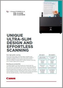 CANON Document Scanner image FORMULA DR-C225II Product Catalogue