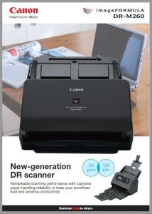 Canon Document Scanner image FORMULA DR-M260 Product Catalogue
