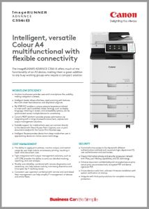 CANON iR ADV C356i III Product Catalogue