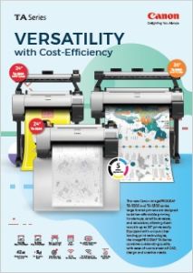 CANON Large Format Printer TA5300 Product Catalogue